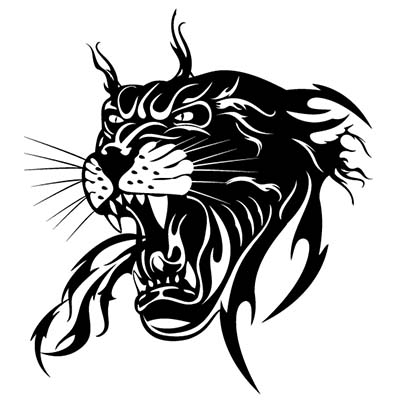 Black panther Design Water Transfer Temporary Tattoo(fake Tattoo) Stickers NO.11404